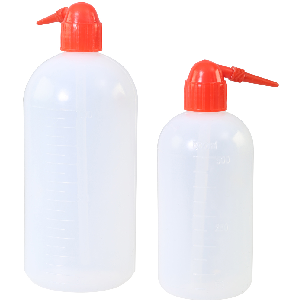 Spray Squeeze Bottle med rød top.